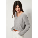 Pull long en laine en maille ctele