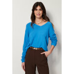 Pull long en laine en maille ctele