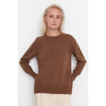 Pull en maille long fendu