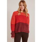 Pull en mohair et alpaga rouge et corail Pull en mohair et alpaga rouge et corail