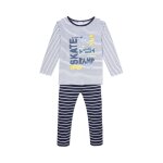Pyjama bleu marine et gris - absorba