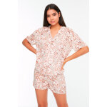 Pyjama court à motifs fleuris Pyjama court à motifs fleuris
