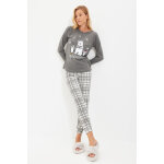 Pyjama  motifs polaires et  carreaux