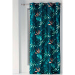 Rideau blue garden vert et orange - 140 x 260 cm