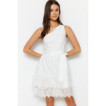 Robe asymtrique blanc