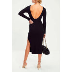 Robe asym�trique noir