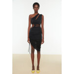 Robe asym�trique noir
