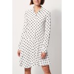 Robe asymtrique raipur blanc et noir