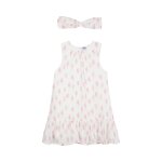 Robe et bandeau ecru