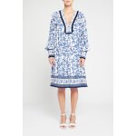 Robe bleu et blanc