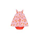 Robe et bloomer rose