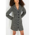 Robe boutonne  col tailleur