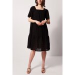 Robe avec broderie anglaise noir