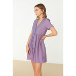 Robe chemise effet crp