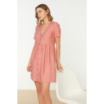 Robe chemise effet cr�p�