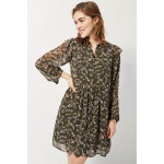 Robe chemise fleurie avec volants