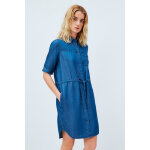 Robe chemise glaze bleu marine Robe chemise glaze bleu marine