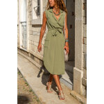 Robe chemise kaki