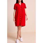 Robe chemise en lin coquelicot - one step femme