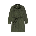Robe chemise en velours amelia vert foncé Robe chemise en velours amelia vert foncé