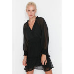Robe cintre  col cache - c?ur