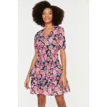 Robe courte fleurie