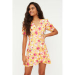 Robe courte fleurie