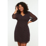 Robe courte fleurie effet voile Robe courte fleurie effet voile