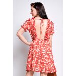 Robe dos nu � volants