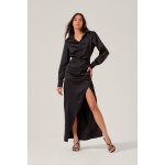 Robe drape noir