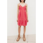 Robe droite en broderie anglaise corail - ikks women