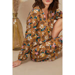 Robe droite camel et moutarde - icode