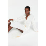 Robe droite ecru