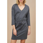 Robe droite gris chin� - icode