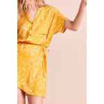 Robe droite jaune - one step femme