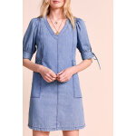 Robe droite en jean bleu clair - one step femme Robe droite en jean bleu clair - one step femme