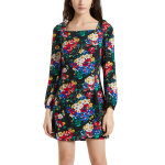 Robe droite noir et jaune
