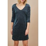 Robe droite noir et vert - icode