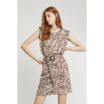 Robe droite palace rouge et beige Robe droite palace rouge et beige