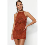 Robe droite rouge brique