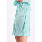 Robe droite turquoise