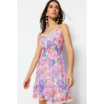 Robe fleurie violet