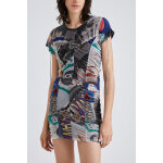 Robe fourreau multicolore