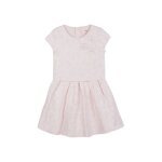 Robe ivoire et rose poudr