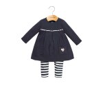 Robe et legging cladou bleu marine - terre de marins