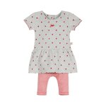 Robe legging gris et rose - absorba