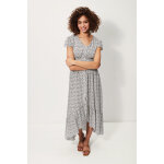 Robe longue asym�trique avec d�coupe au dos