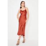Robe longue cannelle