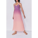 Robe longue dip and dye violet et mauve - ikks women