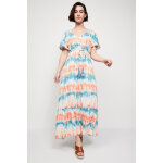 Robe longue effet d�color�